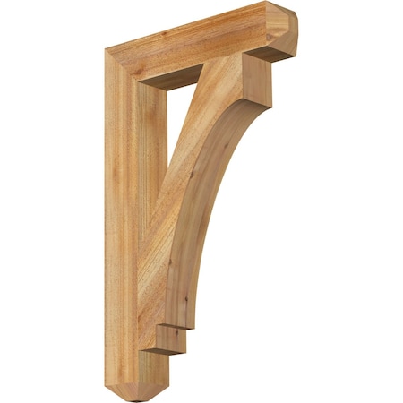 Imperial Craftsman Rough Sawn Bracket, Western Red Cedar, 4"W x 20"D x 32"H